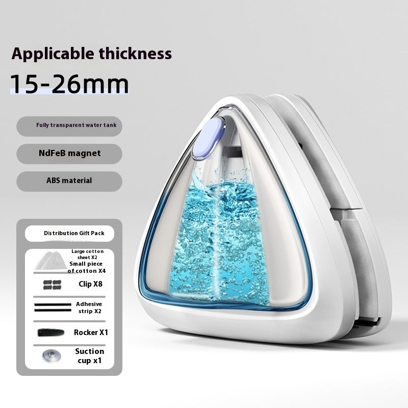 Double-sided Magnetic window cleaner with water injection feature!