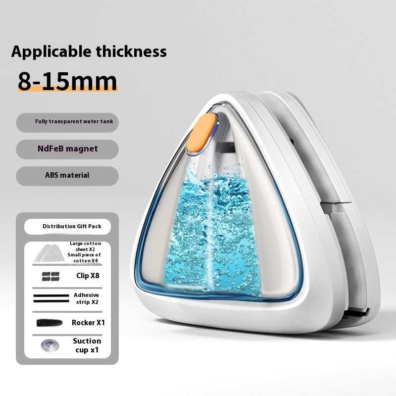 Double-sided Magnetic window cleaner with water injection feature!