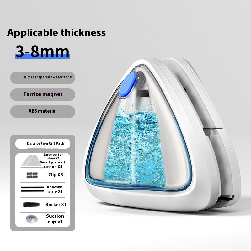 Double-sided Magnetic window cleaner with water injection feature!