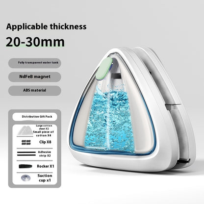 Double-sided Magnetic window cleaner with water injection feature!